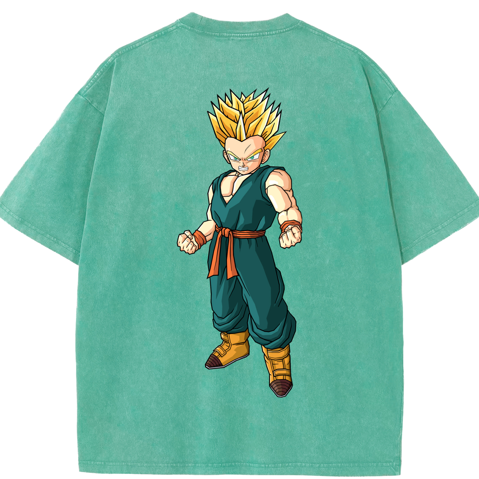 （画像用） ドラゴンボール DRAGON BALL 綿100% ヴィンテージ風 半袖Tシャツ（背面プリント）
